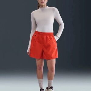 Nike ACG Repel Mid-Rise Ripstop Shorts Orange Women's Size Large